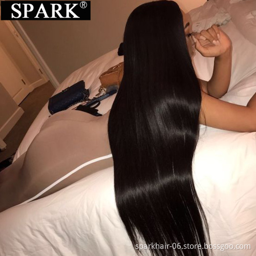 HD Transparent Lace Front wigs for Black women Wholesale Natural color Brazilian Human hair wigs Straight remy hair wigs